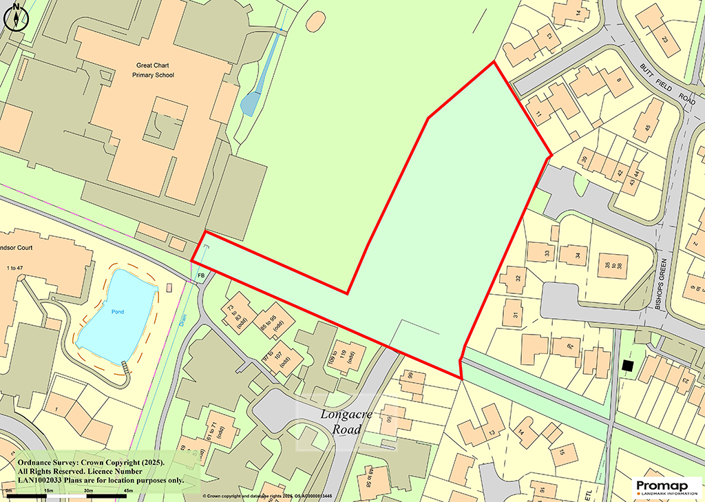 Lot: 63 - 1.4 ACRE SITE WITH PLANNING PENDING FOR NINE HOUSES - 